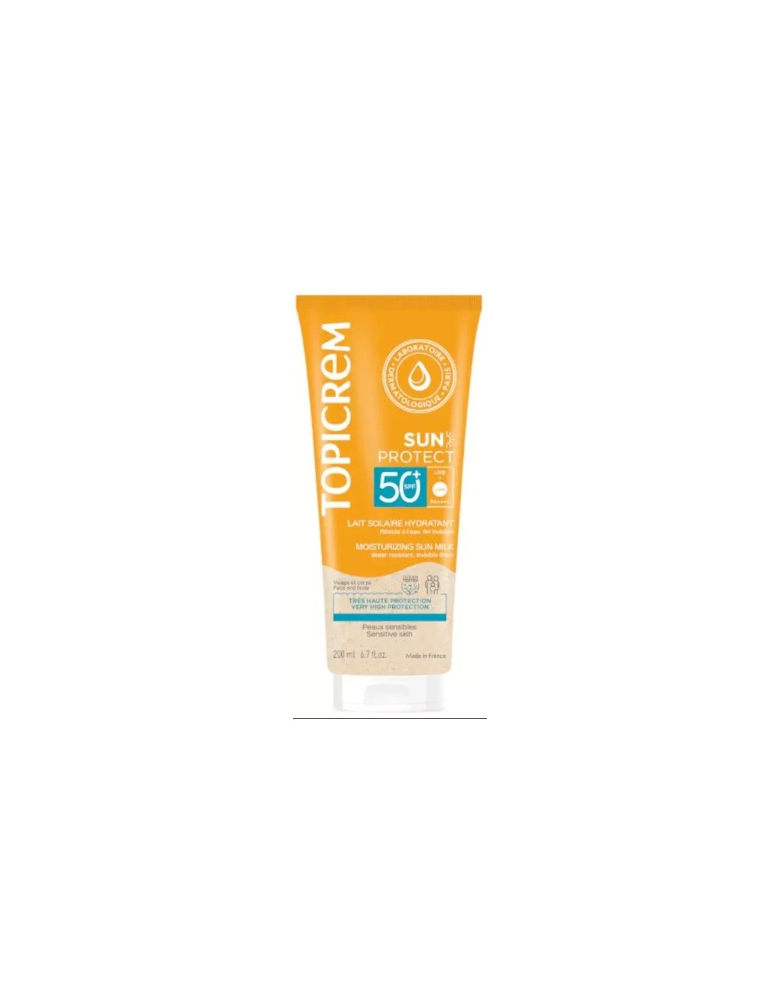TOPICREM SUN PROTECT LECHE SOLAR HIDRATANTE SPF50+ 200ML 3 TOPICREM SUN PROTECT LECHE SOLAR HIDRATANTE SPF50+ 200ML