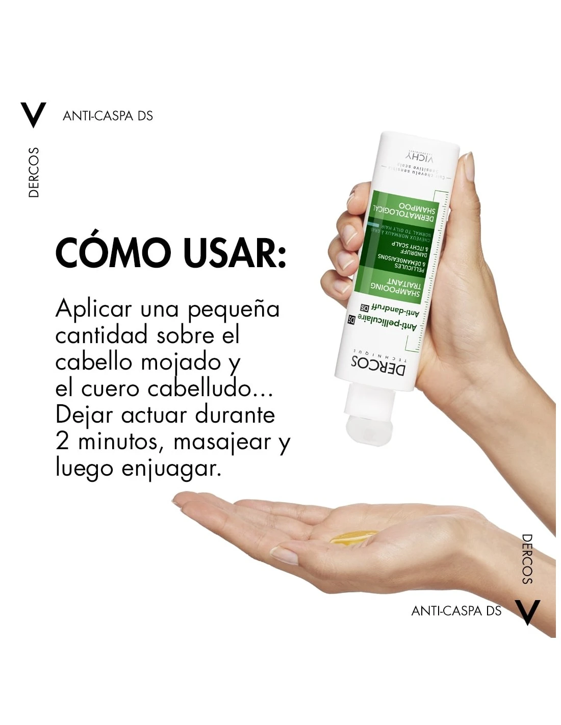 VICHY DERCOS CHAMPU ANTICASPA CABELLO NORMAL A GRASO 390 ML + ECO REFILL 500 ML 6 VICHY DERCOS CHAMPU ANTICASPA CABELLO NORMAL A GRASO 390 ML + ECO REFILL 500 ML - Imagen 4