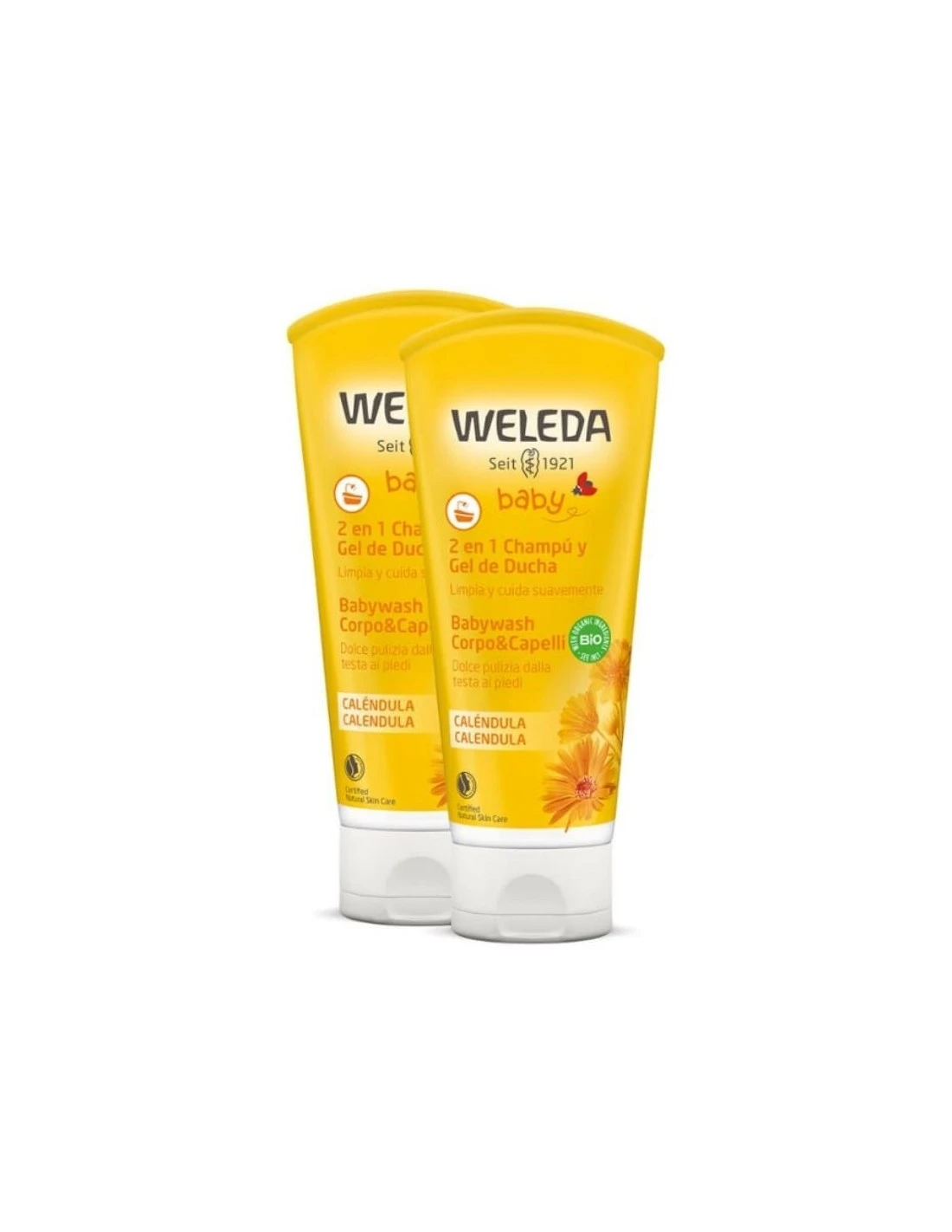 WELEDA BABY 2 EN 1 CHAMPU Y GEL DUCHA DUPLO 2X200ML 3 WELEDA BABY 2 EN 1 CHAMPU Y GEL DUCHA DUPLO 2X200ML